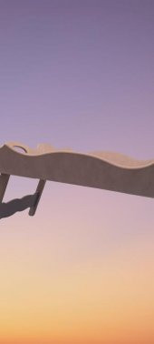 Hobi 90036 Dekoratif Tepsi Ayaklı Şımarık Model HAM Ahşap MDF El Yapımı - 1