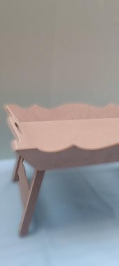 Hobi 90036 Dekoratif Tepsi Ayaklı Şımarık Model HAM Ahşap MDF El Yapımı - 3