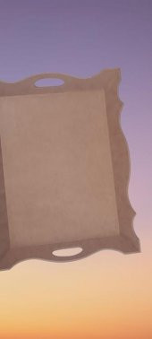 Hobi 90036 Dekoratif Tepsi Ayaklı Şımarık Model HAM Ahşap MDF El Yapımı - 5