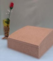 Hobi 90032 Dekoratif Model Bombeli Bölmeli Makyaj Kutu Ahşap HAM MDF El Yapımı - 7