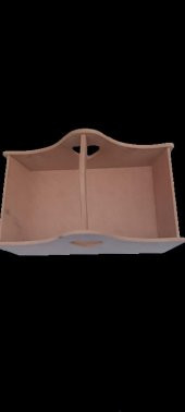 Hobi 90041 Dekoratif Sepet HAM Model cnc kesim Ahşap MDF El Yapımı - 5