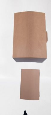 Hobi 90042 Dekoratif Sandık Seti Model Mini İkili HAM Ahşap MDF El Yapımı - 2