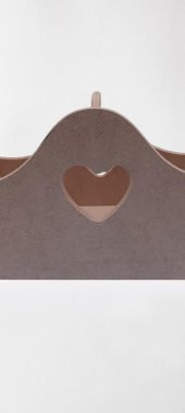 Hobi 90041 Dekoratif Sepet HAM Model cnc kesim Ahşap MDF El Yapımı - 7