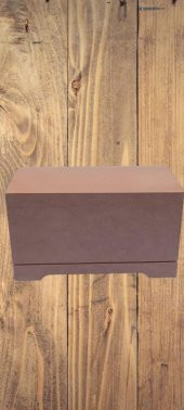 Hobi 90042 Dekoratif Sandık Seti Model Mini İkili HAM Ahşap MDF El Yapımı - 6