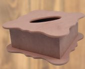 Hobi 90051 Dekoratif Model Peçetelik Kutu HAM Ahşap MDF El Yapımı - 4