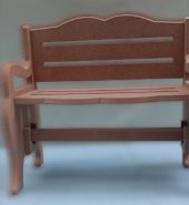 Hobi 90054 Dekoratif Model BanK Tipi Havluluk HAM Ahşap MDF El Yapımı - 6