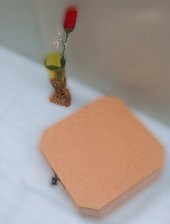 Hobi 90050 Dekoratif Model Takı Kutusu Klipsli Bölmeli Ahşap MDF El Yapımı - 4