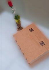 Hobi Dekoratif Model Bölmeli Çay Kutusu HAM  Ahşap  MDF El Yapımı - 6