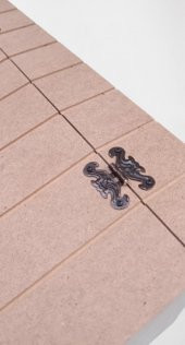 Hobi 90067 Dekoratif Ekmeklik Ev Şekli Ahşap MDF HAM El Yapımı - 1