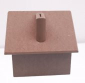 Hobi Dekoratif 90065 Kumbara Ham Ahşap MDF Model El Yapım - 2