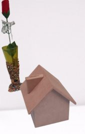 Hobi Dekoratif 90065 Kumbara Ham Ahşap MDF Model El Yapım - 6