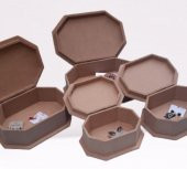 Hobi 90074 Dekoratif Model Makyaj Kutu Set Dörtlü HAM Ahşap MDF El Yapım - 1