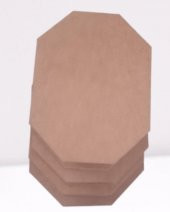 Hobi 90074 Dekoratif Model Makyaj Kutu Set Dörtlü HAM Ahşap MDF El Yapım - 4