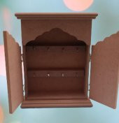 Hobi Dekoratif 90072 Anahtarlık Kutusu Ahşap MDF HAM Askılıklı El Yapımı - 3