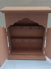 Hobi Dekoratif 90072 Anahtarlık Kutusu Ahşap MDF HAM Askılıklı El Yapımı - 4