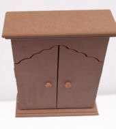 Hobi Dekoratif 90072 Anahtarlık Kutusu Ahşap MDF HAM Askılıklı El Yapımı - 5