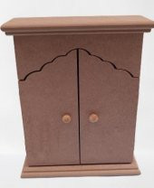 Hobi Dekoratif 90072 Anahtarlık Kutusu Ahşap MDF HAM Askılıklı El Yapımı - 6