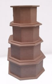 Hobi 90074 Dekoratif Model Makyaj Kutu Set Dörtlü HAM Ahşap MDF El Yapım - 7