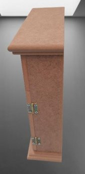 Hobi Dekoratif 90072 Anahtarlık Kutusu Ahşap MDF HAM Askılıklı El Yapımı - 7