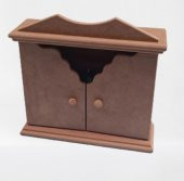 Hobi Dekoratif 90071 Anahtarlık Kutu Yarım kapak Model Ahşap MDF HAM El yapıM - 7