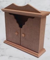 Hobi Dekoratif 90071 Anahtarlık Kutu Yarım kapak Model Ahşap MDF HAM El yapıM - 8