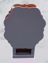 Çanta Zigon 90078 Sehpa Yonca Model 2 li Tk Ahşap Mdf Gri Ceviz Renk Uyum El Yapı - 1