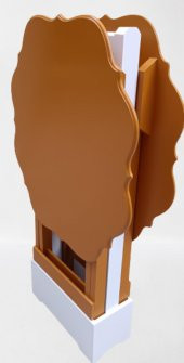 Çanta Zigon 90076 Sehpa Yonca Model 2 li Tk Ahşap MDF Hardal Renk Uyum El Yapım - 6