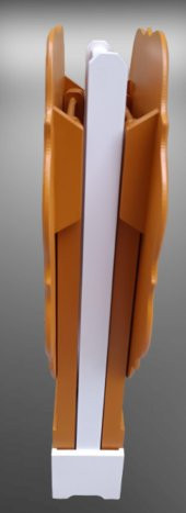 Çanta Zigon 90076 Sehpa Yonca Model 2 li Tk Ahşap MDF Hardal Renk Uyum El Yapım - 8
