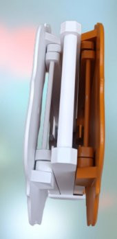 Çanta Zigon 90081 Sehpa Yonca Model İkili Tk Ahşap MDF Beyaz ve Hardal Renk Uyum - 5