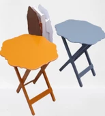 Çanta Zigon 90095 Yonca 4 lü Model MDF 4Renk Ceviz-Hardal-Beyaz ve Gri Renk Uyum thumbnail 2