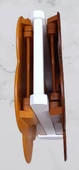 Çanta Zigon 90097 Papatya Model 2li Tk Ahşap MDF Hardal Ceviz Renk Uyum El Yapım - 6