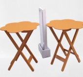 Çanta Zigon 90099 Papatya Model İkili Takım Ahşap MDF Hardal hardal Renk El Yapım thumbnail 2