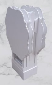 Çanta Zigon 90094 Sehpa Yonca Takım Model Ahşap MDF Parlak Beyaz Lake Renk Elyapı - 9