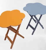 Çanta Zigon 90096 Papatya Model 2li Tk Ahşap MDF Hardal ve Gri Renk Uyum El Yapım thumbnail 3