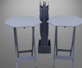 Çanta Zigon 90091 Yonca Takım Dörtlü Model Ahşap MDF Parlak Gri Renk El Yapım - 7