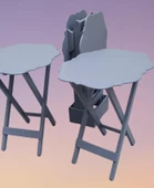 Çanta Zigon 90091 Yonca Takım Dörtlü Model Ahşap MDF Parlak Gri Renk El Yapım - 5