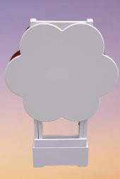 Çanta Zigon 90104 Papatya sehpa Model 2li Ahşap MDF Beyaz Ceviz Uyum El Yapım thumbnail 1