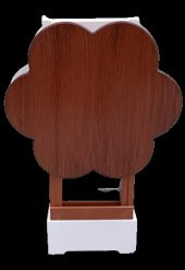 Çanta Zigon 90104 Papatya sehpa Model 2li Ahşap MDF Beyaz Ceviz Uyum El Yapım thumbnail 3