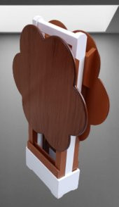 Çanta Zigon 90103 Sehpa Papatya Model 2li Takım Ahşap MDF Ceviz Renk Uyum El Yapı - 7