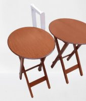 Çanta Zigon 90124 Sehpa Oval Model İkili Takım Ahşap Mdf Ceviz Renk Uyumu El Yapı - 1