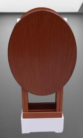 Çanta Zigon 90124 Sehpa Oval Model İkili Takım Ahşap Mdf Ceviz Renk Uyumu El Yapı - 4