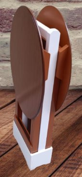 Çanta Zigon 90124 Sehpa Oval Model İkili Takım Ahşap Mdf Ceviz Renk Uyumu El Yapı - 8