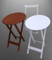 Çanta Zigon 90125 Sehpa Oval Model İkili Takım Mdf Ceviz-Beyaz Renk Uyum El Yapım - 8