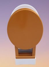 Çanta Zigon 90129 Sehpa Oval Dörtlü Ahşap Mdf Beyaz ve Hardal  Renk Uyumu El Yapı thumbnail 2