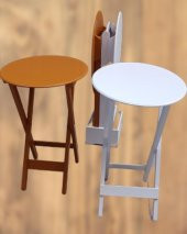 Çanta Zigon 90129 Sehpa Oval Dörtlü Ahşap Mdf Beyaz ve Hardal  Renk Uyumu El Yapı thumbnail 10