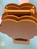 Çanta Zigon 90116 Papatya Dörtlü Model Ahşap Mdf Hardal Renk Uyumu El Yapımı - 8