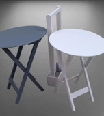 Çanta Zigon 90121 Sehpa Oval Model İkili Takım Mdf Gri-Beyaz Renk Uyumu El Yapımı - 3