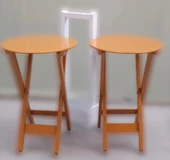 Çanta Zigon 90120 Sehpa Oval Model İkili Takım Mdf Hardal Renk Uyumu El Yapımı - 8