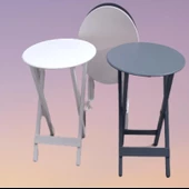 Çanta Zigon 90132 Oval Model Dörtlü Ahşap MDF Parlak Beyaz Gri Renk Uyum El Yapım thumbnail 4