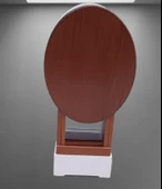 Çanta Zigon 90134 Sehpa Oval Dörtlü Model Ahşap MDF Beyaz ve Ceviz Uyum El Yapım - 5